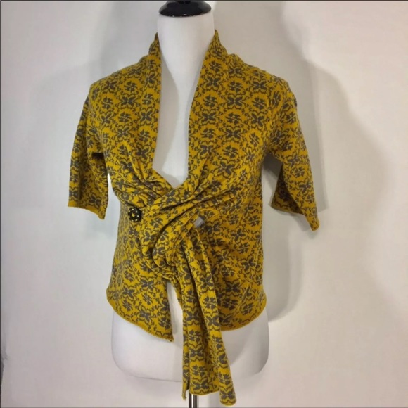 Yellow Anthropologie Sweater by Moth - Picture 2 of 4